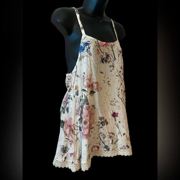 Anthropologie RAGA sleeveless racerback top NWOT size S. Boho floral top - Picture 8 of 8
